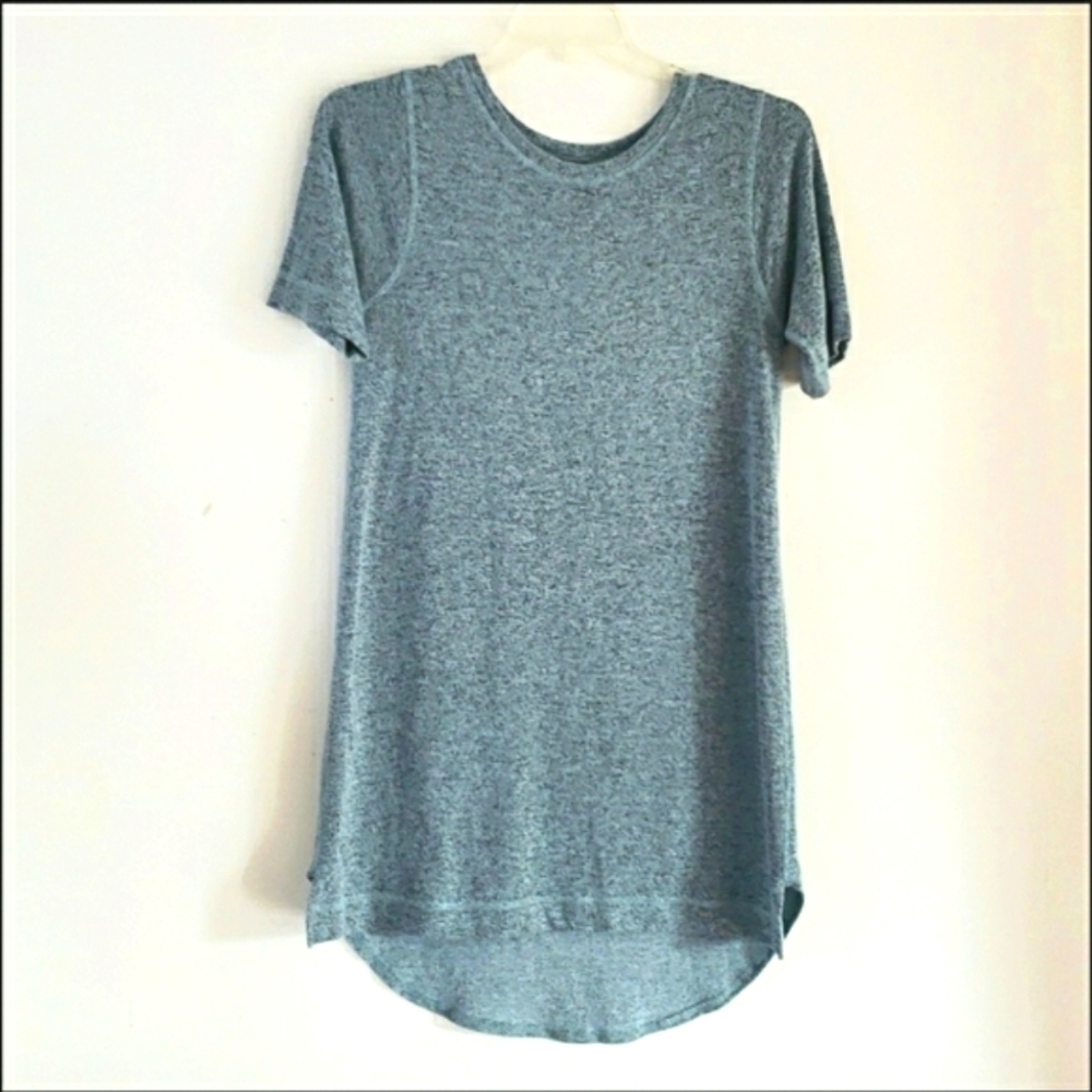 Nally & Millie USA Short-sleeve Heather Green High-Low T-Shirt Dress, Size L